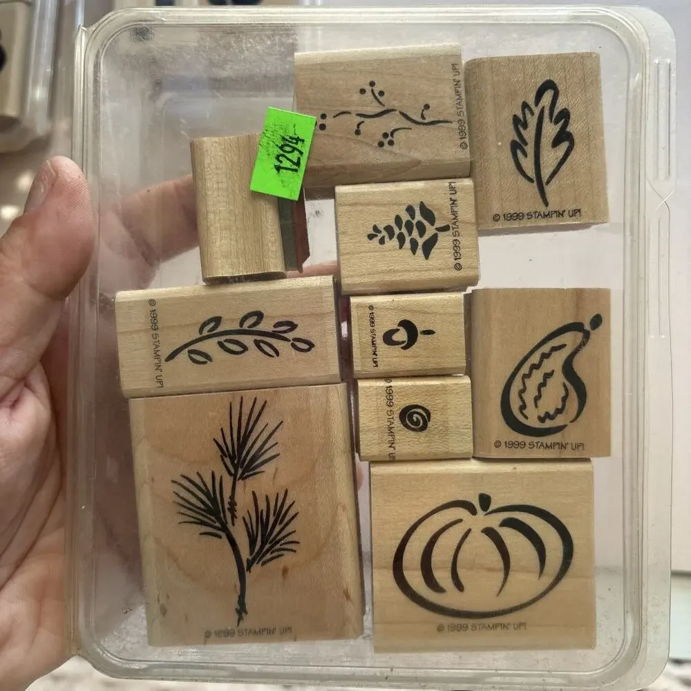 Stampin’ Up! HUGE Collection Vintage 80s 90s Wood Rubber Stamps Many Sets Styles
